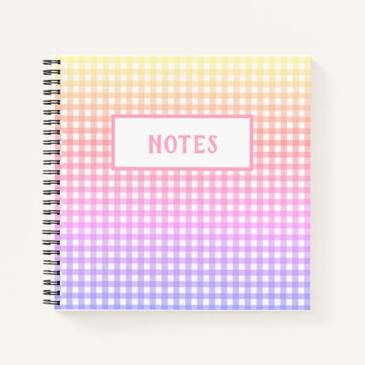 Cute Rainbow Pset each day Notitieboek (Voorkant)