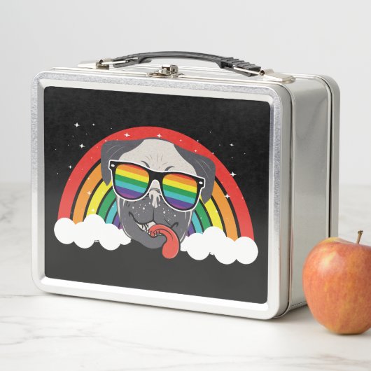 Cute Rainbow Pug (In situ)