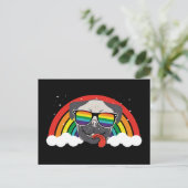 Cute Rainbow Pug Briefkaart (Staand voorkant)