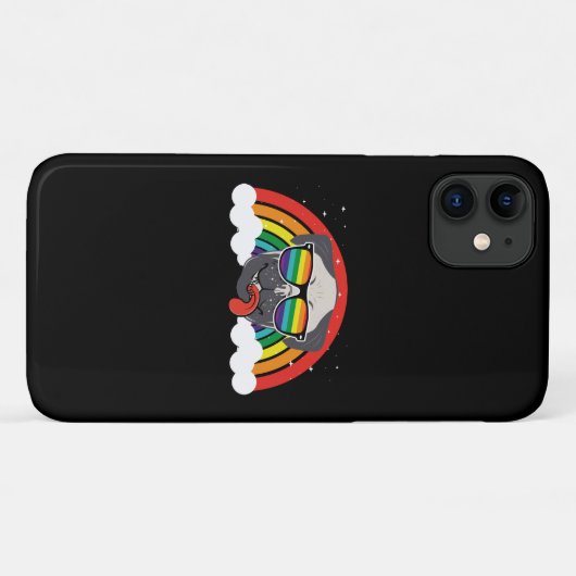 Cute Rainbow Pug Case-Mate iPhone Case (Achterkant (horizontaal))