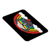 Cute Rainbow Pug Magneet (Rechterzijde)