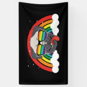 Cute Rainbow Pug Spandoek (Verticaal)