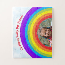 Cute Rainbow Rainbow Day Blijf thuis Kinder foto Legpuzzel