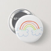 Cute Rainbow Ronde Button 5,7 Cm (Voorkant /achterkant)