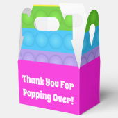 Cute Rainbow Roze Pop It Fidget Speelgoed Bedankdoosjes (Geopend)