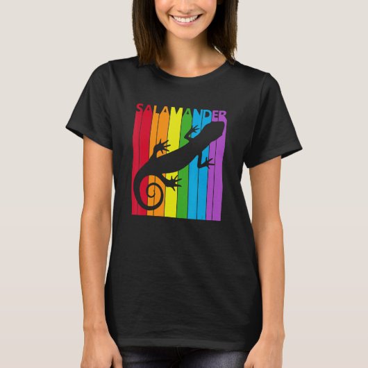 Cute Rainbow Salamander T-shirt (Voorkant)