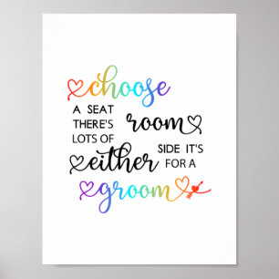 Cute Rainbow-script Kies een homepage Poster