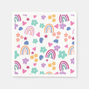 Cute Rainbow Servet