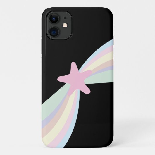 Cute Rainbow Shooting Star Black Case-Mate iPhone Case (Achterkant)