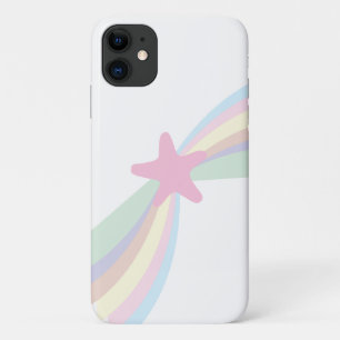 Cute Rainbow Shooting Star White Case-Mate iPhone Case