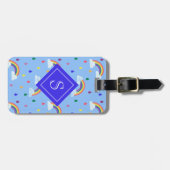 Cute Rainbow Sky Pattern Gepersonaliseerd Bagagelabel (Voorkant horizontaal)