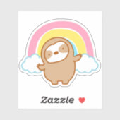 Cute Rainbow-sleuf Sticker (Vel)