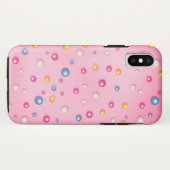 Cute Rainbow Sprinkles Pink Blue Girly Sweet Case-Mate iPhone Case (Achterkant (horizontaal))