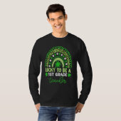Cute Rainbow St Patricku2019s Day Luck First Grade T-shirt (Voorkant volledig)