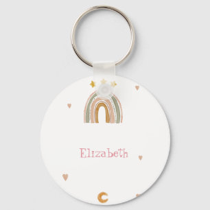 Cute Rainbow Stars Hearts Sleutelhanger