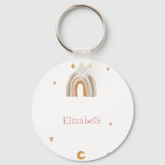 Cute Rainbow Stars Hearts Sleutelhanger (Voorkant)