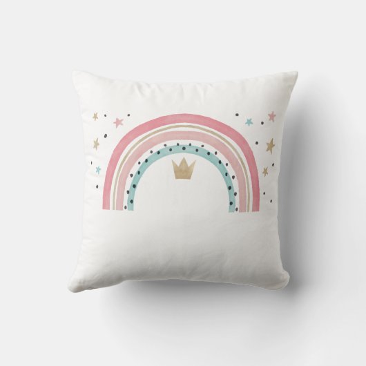 Cute Rainbow Stars Kussen (Achterkant)