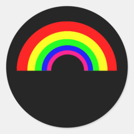 Cute Rainbow-Sticker Ronde Sticker
