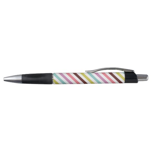 Cute Rainbow Stripes Pattern Pen (Bovenkant)