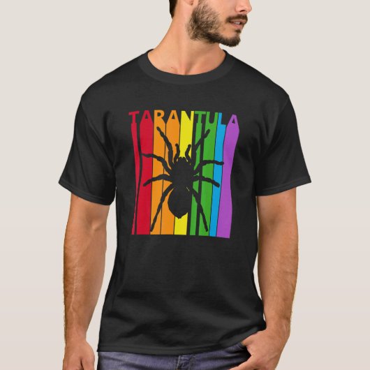 Cute Rainbow Tarantula Spider T-shirt (Voorkant)