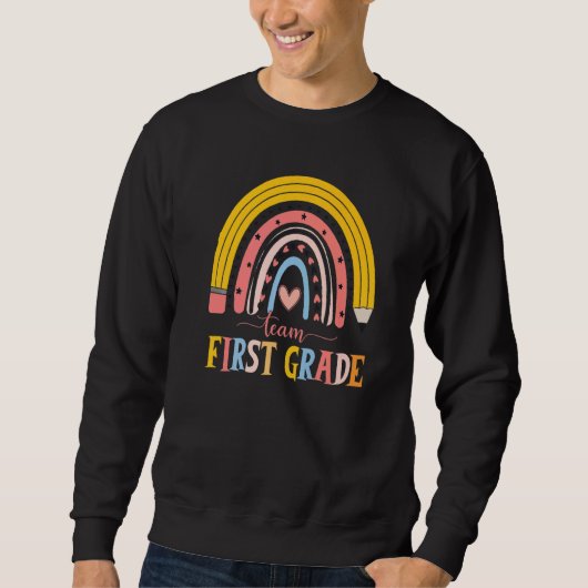 Cute Rainbow Teacher Team, eerste graad, eerste da Trui (Voorkant)