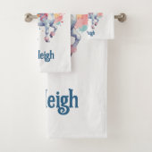 Cute Rainbow Unicorn Bad Handdoek (Insitu)