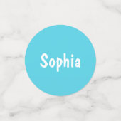 Cute Rainbow Unicorn Birthday Confetti (Kleine voorkant)