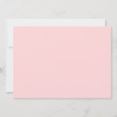 Cute Rainbow Unicorn Birthday Party Invitation Kaart (Achterkant)