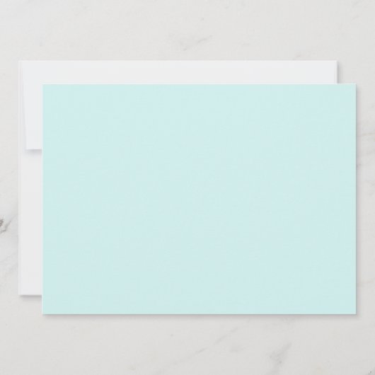 Cute Rainbow Unicorn Birthday Party Invitation Kaart (Achterkant)