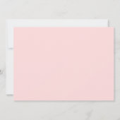 Cute Rainbow Unicorn Birthday Party Invitation Kaart (Achterkant)