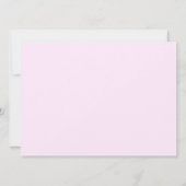 Cute Rainbow Unicorn Birthday Party Invitation Kaart (Achterkant)