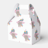 Cute Rainbow Unicorn Design Bedankdoosjes (Achterkant)