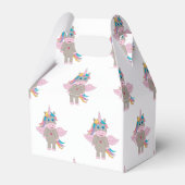 Cute Rainbow Unicorn Design Bedankdoosjes (Voorkant Zijde)
