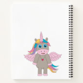 Cute Rainbow Unicorn Design Girl Sketchbook Notitieboek (Achterkant)