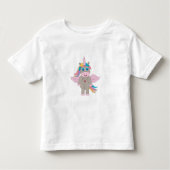 Cute Rainbow Unicorn Design Kinder Shirts (Voorkant)