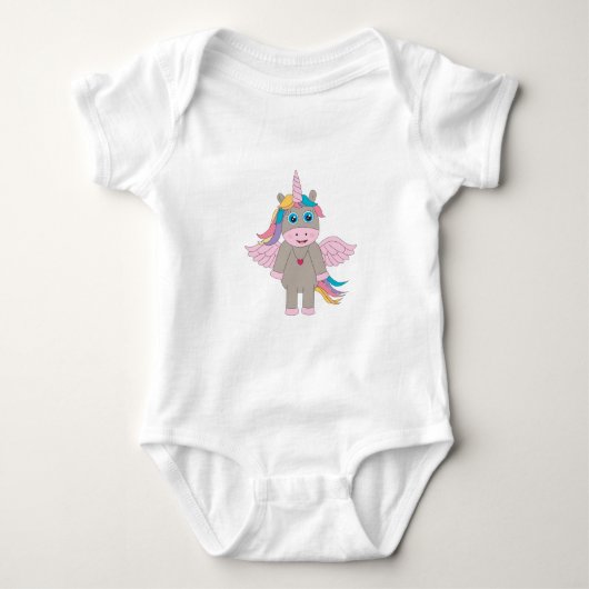 Cute Rainbow Unicorn Design Romper (Voorkant)