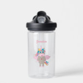 Cute Rainbow Unicorn Design School Waterfles (Voorkant)