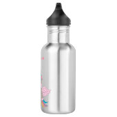 Cute Rainbow Unicorn Design School Waterfles (Rechts)