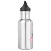 Cute Rainbow Unicorn Design School Waterfles (Links)
