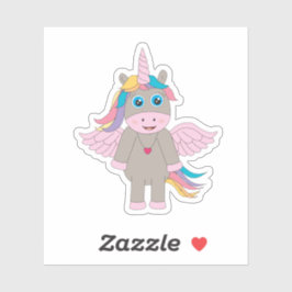 Cute Rainbow Unicorn Design Sticker