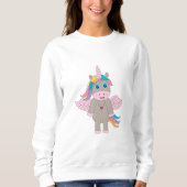 Cute Rainbow Unicorn Design Trui (Voorkant)