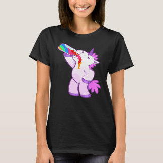 Cute rainbow Unicorn drink regenboog voor meisjes  T-shirt