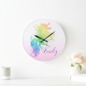 Cute rainbow unicorn 🦄 grote klok (Huis)