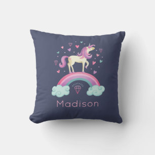 Cute Rainbow Unicorn Kussen