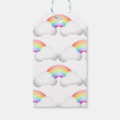 Cute Rainbow Unicorn Magical Birthday Cadeaulabel (Achterkant)
