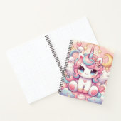 Cute Rainbow Unicorn Notitieboek (Binnen)