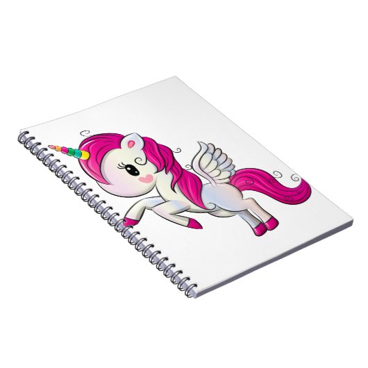 Cute rainbow unicorn notitieboek (Rechterzijde)