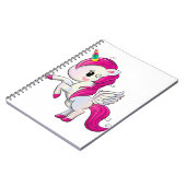 Cute rainbow unicorn notitieboek (Linkerzijde)