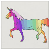 Cute Rainbow Unicorn Pattern Girly Stof (Close Up)