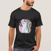 Cute rainbow unicorn squirrel t-shirt (Voorkant)